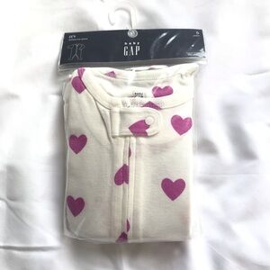 Gap Girls Footed Pajamas PJs 4 5 Heart Valentine